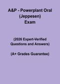 A&P Powerplant Oral &vert; Jeppesen Exam Study Guide PDF