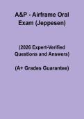 A&P Airframe Oral &vert; Jeppesen Exam Study Guide PDF