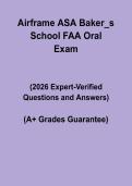 ASA Baker&rsquo;s School &vert; FAA Airframe Oral Questions PDF