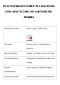 ATI RN Comprehensive Predictor 2 Exam 2026&sol;2027 Updated NGN Actual Exam Questions and Answers Instant Download Complete Review