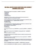 NM REAL ESTATE EXAM QUESTIONS AND CORRECT ANSWERS 2026-2027&excl;&excl;