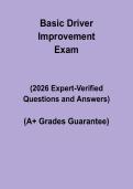 Basic Driver Improvement &vert; Traffic Safety Study Guide PDF