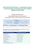 Mark Klimek NCLEX Review - Comprehensive Notes on Pharmacology and Nursing exam with complete updated solutions 2026
