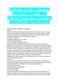 NURS 661 EXAM 2 &vert; Questions and Answers &vert; Graded A&plus; &vert; PMHNP Certification &vert; Psychiatric Mental Health &vert; Pass Guaranteed
