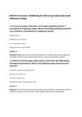 NUR 231 Final Exam&colon; Childbearing & Child Caring Family Study Guide 2026 Galen College