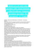 CHSOS EXAM 2025-2026 &vert; Questions with Actual Solutions &vert; Certified Healthcare Simulation Operations Specialist &vert; Pass Guaranteed - A&plus; Graded