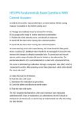 HESI PN Fundamentals Exam Questions With Correct Answers