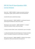 PAT 201 Test -1 Exam Questions With Correct Answers