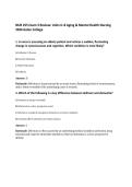 NUR 255 Exam 3 Review&colon; Units 6&ndash;8 Aging & Mental Health Nursing 2026 Galen College