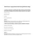 NUR 255 Exam 3&colon; Aging & Mental Health Nursing 2026 Galen College