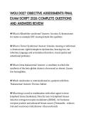 WGU D027 OBJECTIVE ASSESSMENTS FINAL EXAM SCRIPT 2026 COMPLETE QUESTIONS AND ANSWERS REVIEW