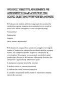 WGU D027 OBJECTIVE ASSESSMENTS PRE ASSESSMENTS EXAMINATION TEST 2026 SOLVED QUESTIONS WITH VERIFIED ANSWERS
