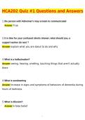 HCA 202 Quiz 1 Exam 2026 Actual with Questions & Answers &lpar;Latest 2026 &sol; 2027 Update&rpar; 100&percnt; Guarantee Pass &lpar;Verified Answers&rpar;
