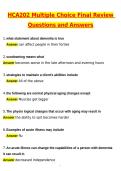 HCA 202 Multiple Choice Final Review Exam 2026 Actual with Questions & Answers &lpar;Latest 2026 &sol; 2027 Update&rpar; 100&percnt; Guarantee Pass &lpar;Verified Answers&rpar;
