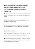 WGU D050 HISTORY OF HEALTHCARE IN AMERICA FINAL EXAM 2026 FULL 60 QUESTIONS AND CORRECT ANSWERS GRADED A&plus;