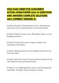 WGU D089 OBJECTIVE ASSESSMENT ACTUAL EXAM PAPER 2026 70 QUESTIONS AND ANSWERS COMPLETE SOLUTIONS 100&percnt; CORRECT GRADED A&plus;