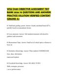 WGU D089 OBJECTIVE ASSESSMENT TEST BANK 2026 70 QUESTIONS AND ANSWERS PRACTICE SOLUTION VERIFIED CONTENT GRADED A&plus;