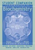 Student Companion to Accompany Fundamentals of Biochemistry&colon; Life at the Molecular Level&comma; Fourth Edition by Donald Voet&comma; Judith G&period; Voet&comma; and Charlotte W&period; Pratt