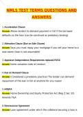 NMLS TEST &lpar;Latest 2026 &sol; 2027 Update&rpar; Questions and Verified Answers &vert; 100&percnt; Correct &vert; Grade A&plus;