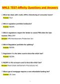 NMLS TEST Affinity &lpar;Latest 2026 &sol; 2027 Update&rpar; Questions and Verified Answers &vert; 100&percnt; Correct &vert; Grade A&plus;