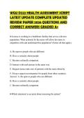 WGU D222 HEALTH ASSESSMENT SCRIPT LATEST UPDATE COMPLETE UPDATED REVIEW PAPER 2026 QUESTIONS AND CORRECT ANSWERS GRADED A&plus;