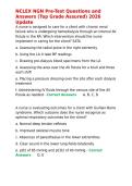 NCLEX NGN Pre-Test Questions and Answers &lpar;Top Grade Assured&rpar; 2026 Update&period;
