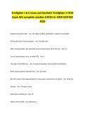 Firefighter 1 & 2 Study Guide &lpar;questions 1-100&rpar; and answers Newest With complete solution RATED A&plus; 2025&sol;2026 UPDATED NEW&excl;&excl;
