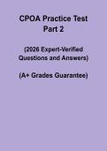 CPOA &vert; Certified Paraoptometric Practice Test Part 2 PDF