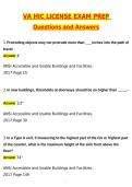 2026 VA HIC License Exam Prep &lpar;Latest 2026 &sol; 2027 Update&rpar; Questions and Verified Answers &vert; 100&percnt; Correct &vert; Grade A&plus;