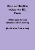 CRCST &vert; Certification Review &lpar;9th Edition&rpar; PDF