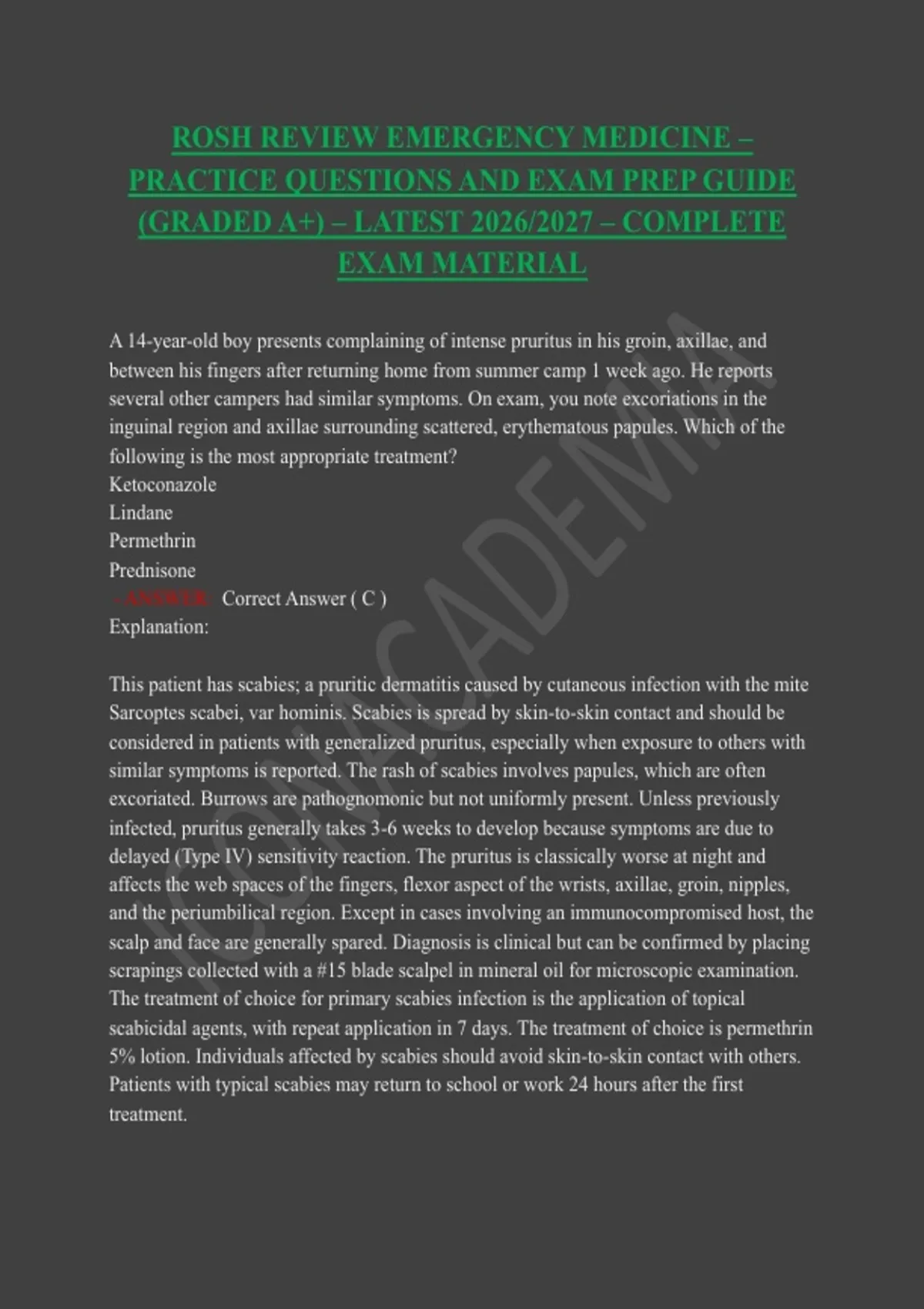 ROSH Review Emergency Medicine – Practice Questions and Exam Prep Guide ...