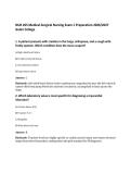 NUR 265 Medical-Surgical Nursing Exam 1 Preparation 2026&sol;2027 Galen College