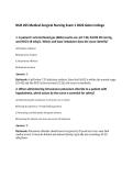 NUR 265 Medical-Surgical Nursing Exam 1 2026 Galen College
