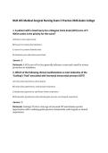 NUR 265 Medical-Surgical Nursing Exam 2 Practice 2026 Galen College