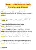 2026 VA DEQ SWM Inspector Exam &lpar;Latest 2026 &sol; 2027 Update&rpar; Questions and Verified Answers &vert; 100&percnt; Correct &vert; Grade A&plus;