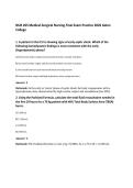 NUR 265 Medical-Surgical Nursing Final Exam Practice 2026 Galen College