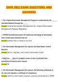 2026 SWM DEQ UPDATED EXAM &lpar;Latest 2026 &sol; 2027 Update&rpar; Questions and Verified Answers &vert; 100&percnt; Correct &vert; Grade A&plus;