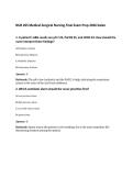 NUR 265 Medical-Surgical Nursing Final Exam Prep 2026 Galen