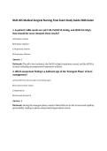 NUR 265 Medical-Surgical Nursing Final Exam Study Guide 2026 Galen