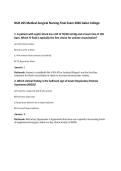 NUR 265 Medical-Surgical Nursing Final Exam 2026 Galen College
