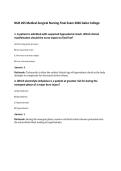 NUR 265 Medical-Surgical Nursing Final Exam 2026 Galen College