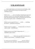 YVR AVOP EXAM QUESTIONS AND ANSWERS 2026