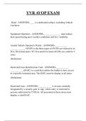 YVR AVOP EXAM QUESTIONS AND ANSWERS 2026