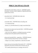 PHGY 216 FINAL EXAM QUESTIONS AND ANSWERS 2026