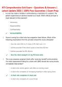 ATI Comprehensive Exit Exam &ndash; Questions & Answers &vert;  Latest Update 2026 &vert; 100&percnt; Pass Guarantee &vert; Exam Prep