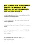 WGU D253 TASK 1 AND TASK 2 COMBINED PRACTICE TEST BANK 2026 TESTED QUESTIONS AND ANSWERS ADVANCED PREP MATERIAL GRADED A&plus;