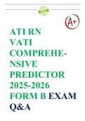 ati&lowbar;rn&lowbar;vati&lowbar;comprehensive&lowbar;predictor 2025-2026 FORM B QUESTIONS WITH CORRECT guaranteed A&plus;&comma; Answers 100&percnt; Verified