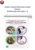 Community Health Nursing &lpar;Stamler 2020&rpar; Comprehensive Chapters 1&ndash;33 Review &ndash; Complete Study Notes and Practice Questions
