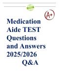 c&lowbar;medication&lowbar;aide&lowbar;test&lowbar;questions&lowbar;and&lowbar;answers&period; 2025-2026 100- Pass