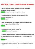 EPA 608 Type 3 Exam Actual 2026 Newest Updated Questions and Correct Answers &lpar;Latest 2026 &sol; 2027 Update&rpar; &lpar;Verified Answers by Expert&rpar;